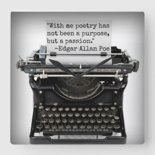 Edgar Allan Poe Wall klok