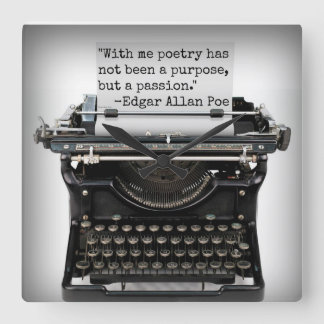 Edgar Allan Poe Wall klok