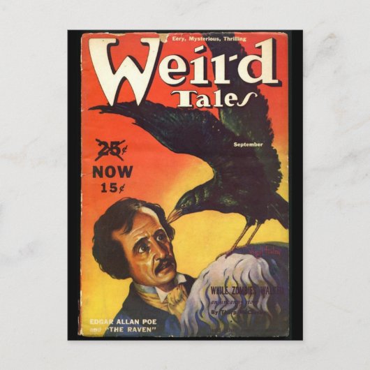 Edgar Allan Poe Weird Tales Hoesje Briefkaart (Voorkant)