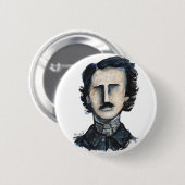 edgar allan poel ronde button 5,7 cm (Voorkant /achterkant)
