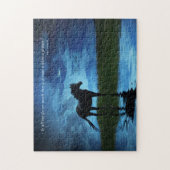 Edgar Allan Poe's gedicht met Surreal Horse en Sky Legpuzzel (Verticaal)