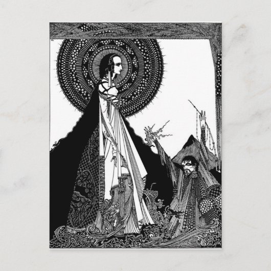 Edgar Allan Poe's Ligeia Briefkaart (Voorkant)