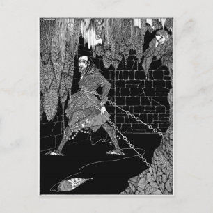 Edgar Allan Poe's Masker van Amtillado Briefkaart