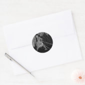 Edgar Allan Poe's Masker van Amtillado Ronde Sticker (Envelop)