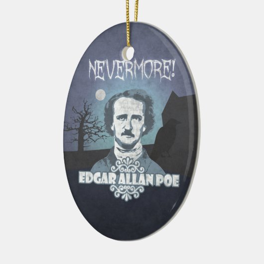 Edgar Allan Poe's Nevermore Keramisch Ornament (Links)