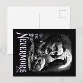 Edgar Allan Poe's Raaf Nooitmeer Briefkaart (Voorkant / Achterkant)