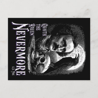 Edgar Allan Poe's Raaf Nooitmeer Briefkaart