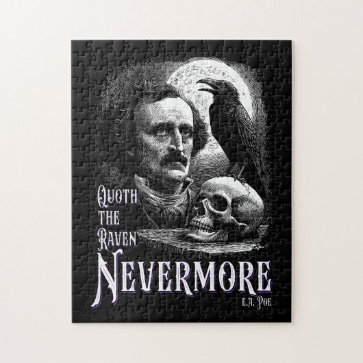 Edgar Allan Poe's Raaf Nooitmeer Legpuzzel (Verticaal)