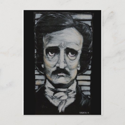 Edgar Allen Poe Briefkaart (Voorkant)