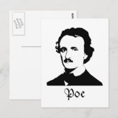 Edgar Allen Poe Briefkaart (Voorkant / Achterkant)