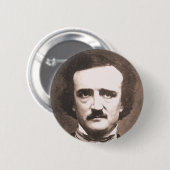 Edgar Allen Poe Button (Voorkant /achterkant)