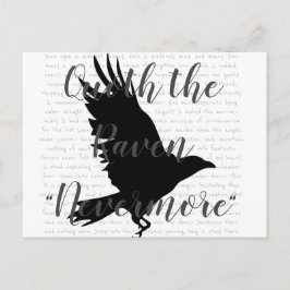 Edgar Allen Poe de Raven Briefkaart