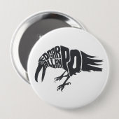 Edgar Allen Poe - De Raven Ronde Button 4,0 Cm (Voorkant /achterkant)