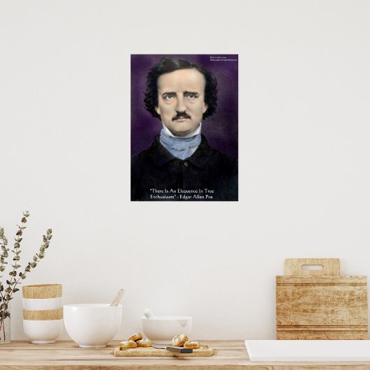 Edgar Allen Poe "enthousiast" Citaat Poster door R (Keuken)