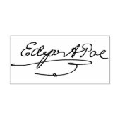 Edgar Allen Poe Handtekening Rubber Kunststempel Rubberstempel (Afrduk)