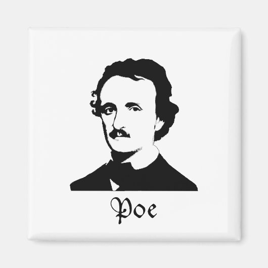 Edgar Allen Poe Magneet (Voorkant)