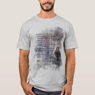Edgar Allen Poe Poem Quote the Raven T-shirt