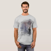 Edgar Allen Poe Poem Quote the Raven T-shirt (Voorkant volledig)