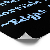 Edgar Allen poe Poster (Hoek)