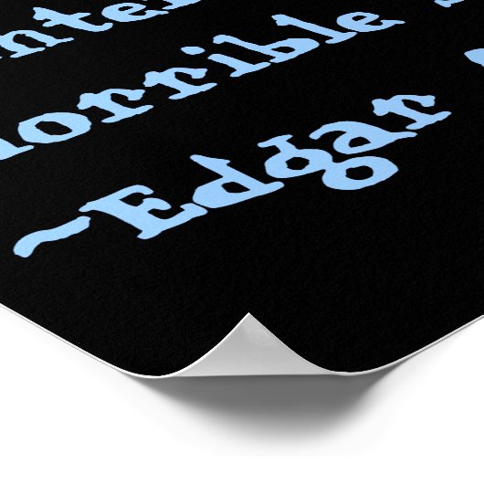 Edgar Allen poe Poster (Hoek)