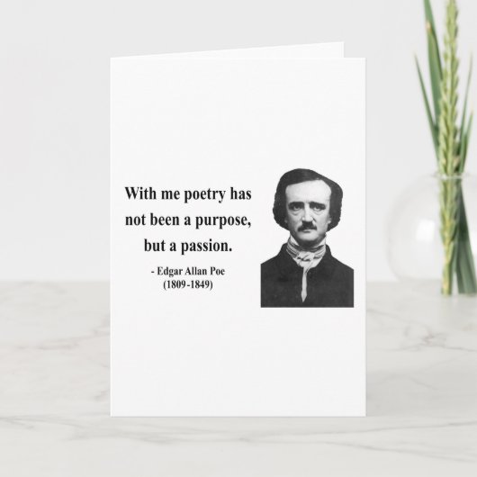 Edgar Allen Poe Quote 11b Kaart (Voorkant)