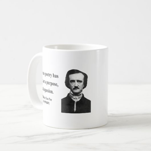 Edgar Allen Poe Quote 11b Koffiemok (Voorkant links)