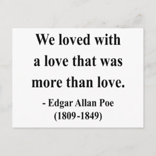 Edgar Allen Poe Quote 12a Briefkaart