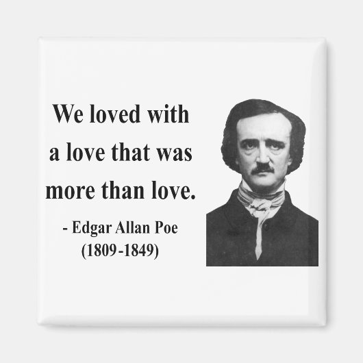 Edgar Allen Poe Quote 12b Magneet (Voorkant)