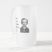 Edgar Allen Poe Quote 1b Matglas Bierpul (Voorkant links)