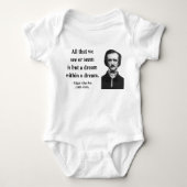 Edgar Allen Poe Quote 1b Romper (Voorkant)