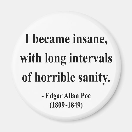 Edgar Allen Poe Quote 2a Magneet (Voorkant)