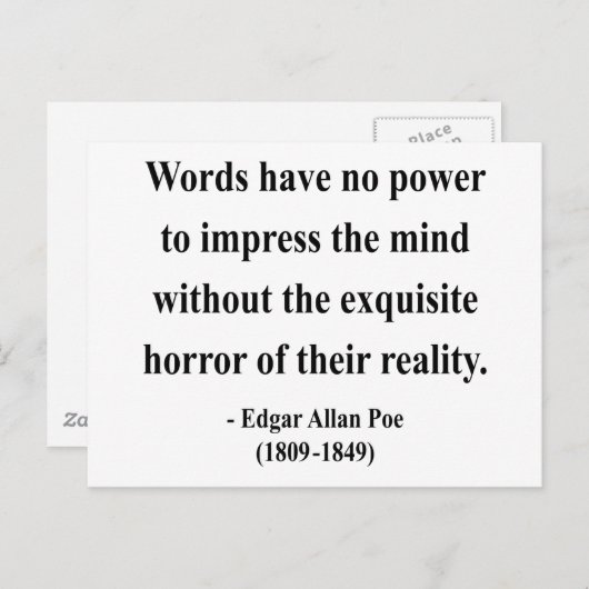 Edgar Allen Poe Quote 4a Briefkaart (Voorkant / Achterkant)