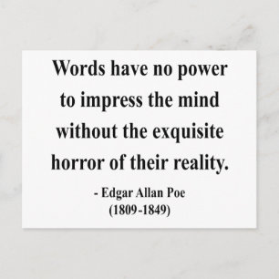 Edgar Allen Poe Quote 4a Briefkaart