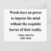 Edgar Allen Poe Quote 4a Briefkaart (Voorkant)