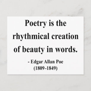 Edgar Allen Poe Quote 5a Briefkaart
