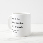 Edgar Allen Poe Quote 5a Koffiemok (Voorkant links)