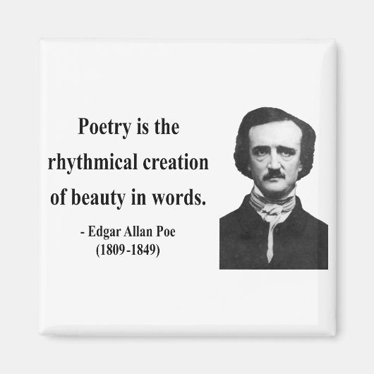 Edgar Allen Poe Quote 5b Magneet (Voorkant)