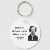 Edgar Allen Poe Quote 5b Sleutelhanger (Voorkant)