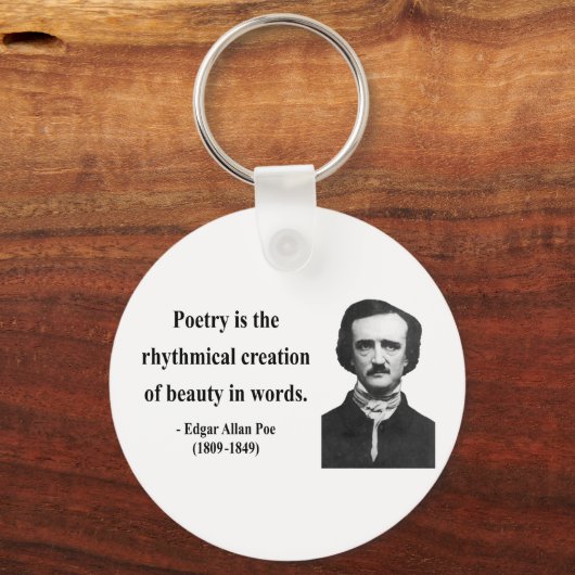 Edgar Allen Poe Quote 5b Sleutelhanger (Voorkant)