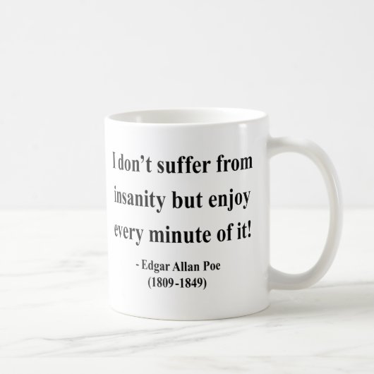 Edgar Allen Poe Quote 6a Koffiemok (Rechts)