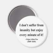 Edgar Allen Poe Quote 6a Magneet (Voorkant / Achterkant)