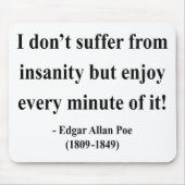 Edgar Allen Poe Quote 6a Muismat (Voorkant)