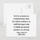 Edgar Allen Poe Quote 7a Briefkaart (Voorkant / Achterkant)