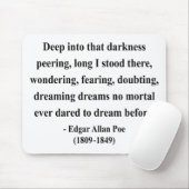 Edgar Allen Poe Quote 8a Muismat (Met muis)