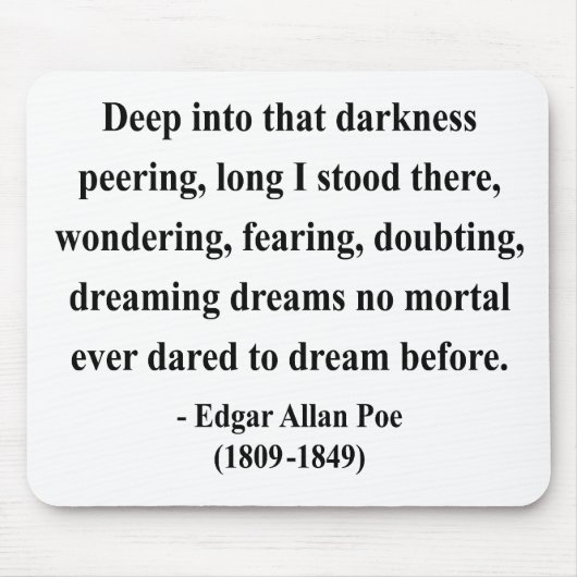 Edgar Allen Poe Quote 8a Muismat (Voorkant)