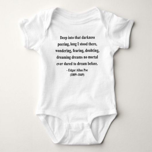 Edgar Allen Poe Quote 8a Romper (Voorkant)