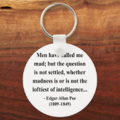 Edgar Allen Poe Quote 9a Sleutelhanger (Voorkant)