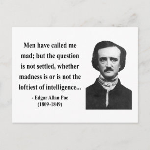 Edgar Allen Poe Quote 9b Briefkaart