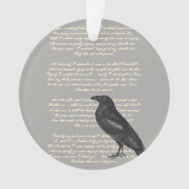 Edgar Allen Poe Raven Acrylornament Ornament