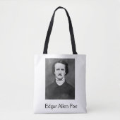 Edgar Allen Poe Raven Never Mind Boodschappentas Tote Bag (Voorkant)